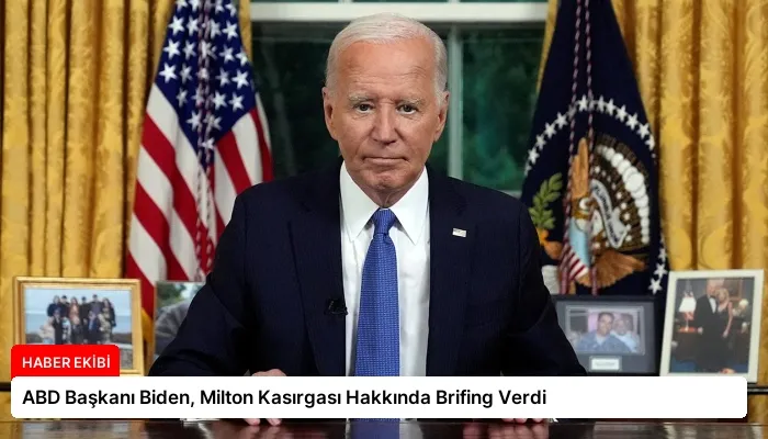 ABD Başkanı Biden, Milton Kasırgası Hakkında Brifing Verdi