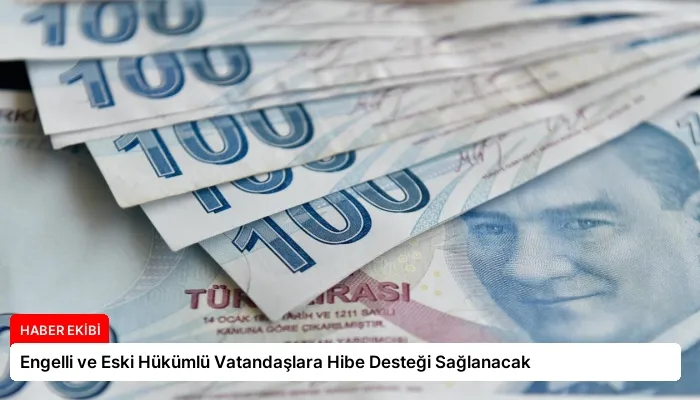 Engelli ve Eski Hükümlü Vatandaşlara Hibe Desteği Sağlanacak