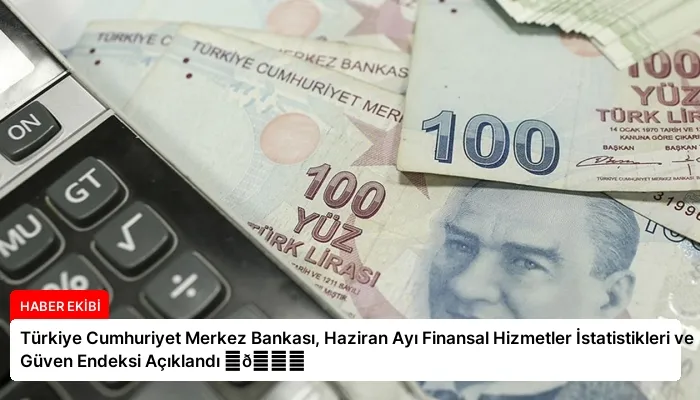 Türkiye Cumhuriyet Merkez Bankası, Haziran Ayı Finansal Hizmetler İstatistikleri ve Güven Endeksi Açıklandı ⏬👇