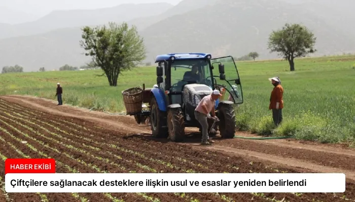Çiftçilere sağlanacak desteklere ilişkin usul ve esaslar yeniden belirlendi