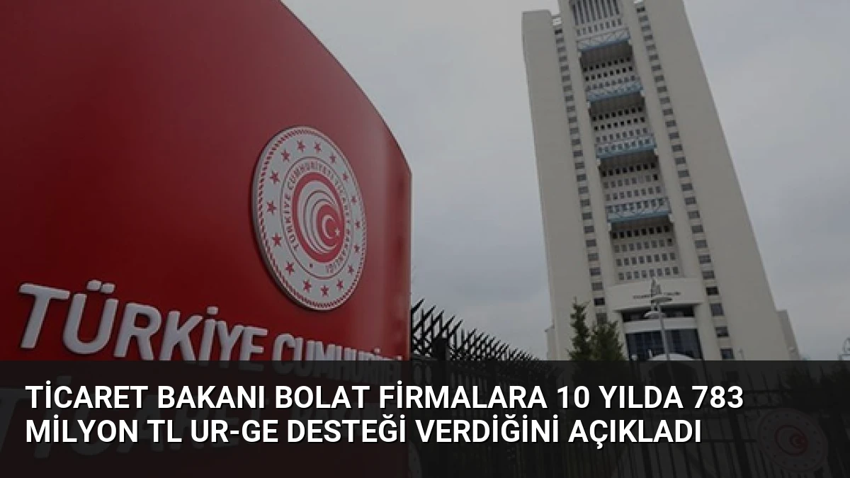Ticaret Bakanı Bolat Firmalara 10 Yılda 783 Milyon TL UR-GE Desteği Verdiğini Açıkladı
