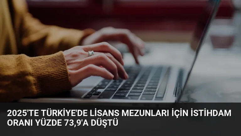 2025’te Türkiye’de Lisans Mezunları İçin İstihdam Oranı Yüzde 73,9’a Düştü