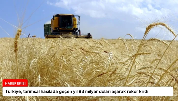 Türkiye, tarımsal hasılada geçen yıl 83 milyar doları aşarak rekor kırdı