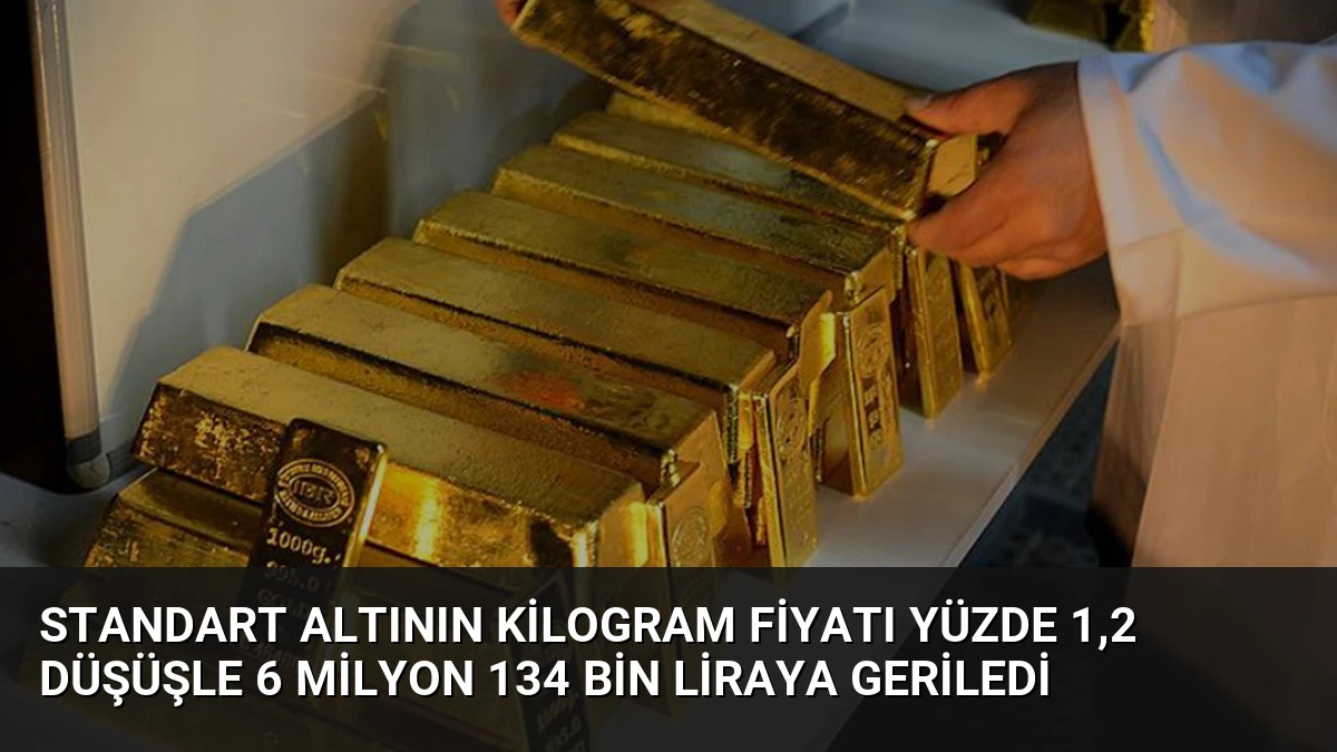 Standart Altının Kilogram Fiyatı Yüzde 1,2 Düşüşle 6 Milyon 134 Bin Liraya Geriledi