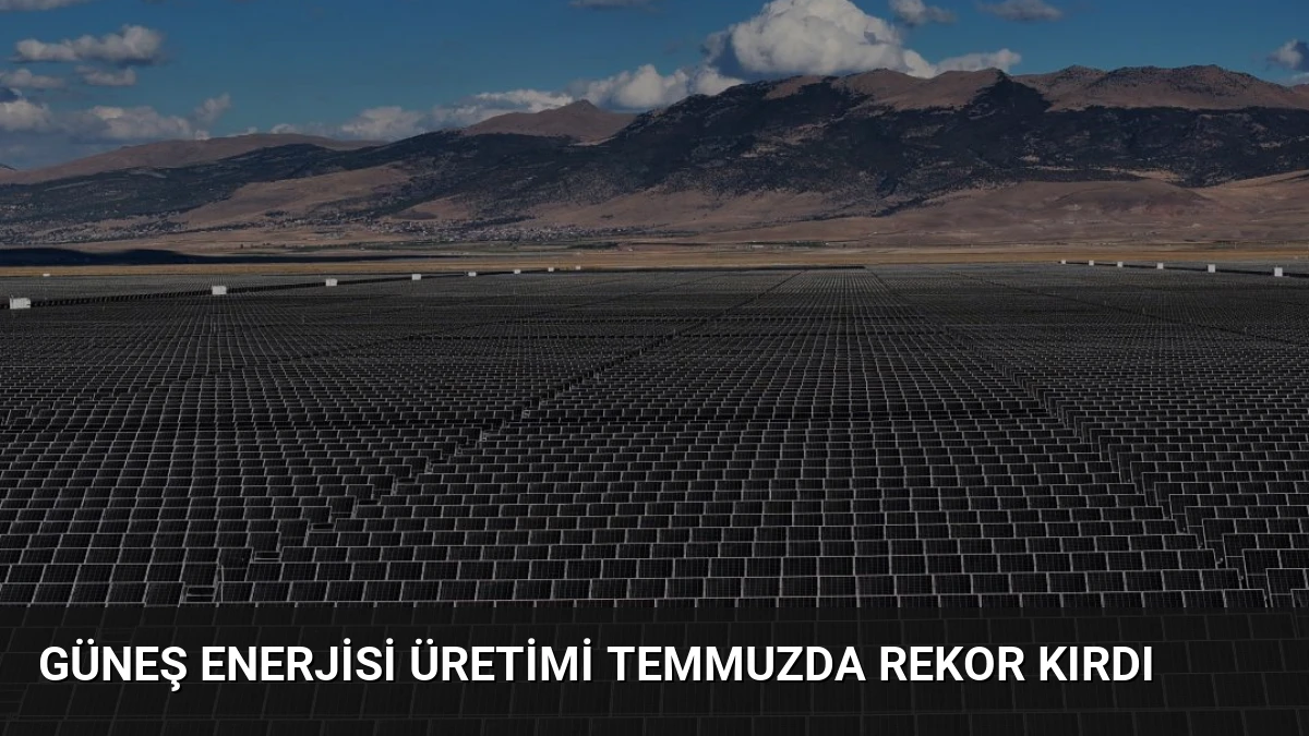 Güneş Enerjisi Üretimi Temmuzda Rekor Kırdı