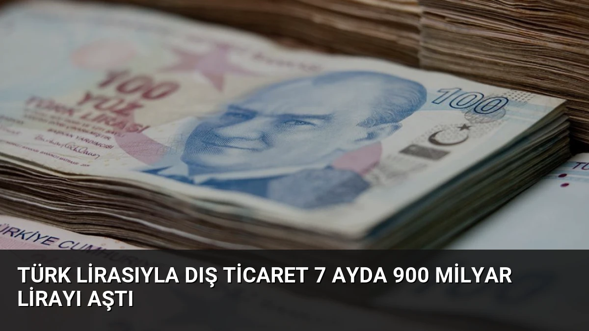 Türk lirasıyla dış ticaret 7 ayda 900 milyar lirayı aştı
