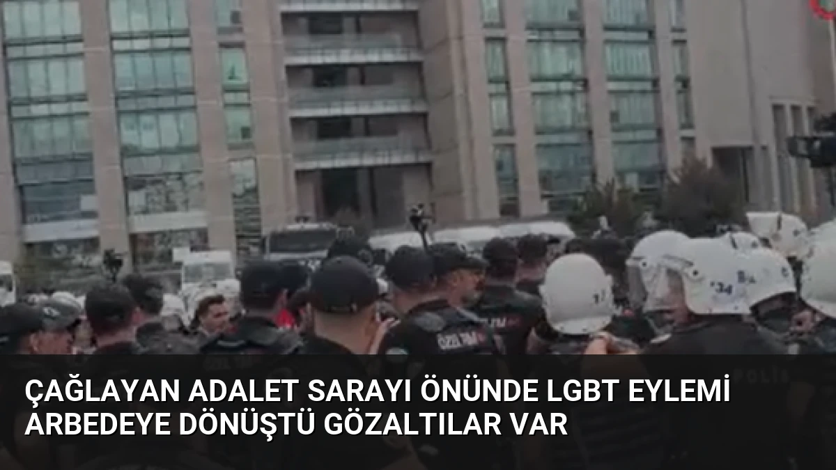 Çağlayan Adalet Sarayı Önünde LGBT Eylemi Arbedeye Dönüştü Gözaltılar Var