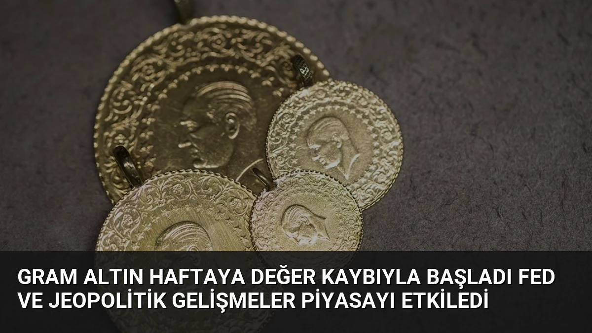 Gram Altın Haftaya Değer Kaybıyla Başladı Fed ve Jeopolitik Gelişmeler Piyasayı Etkiledi