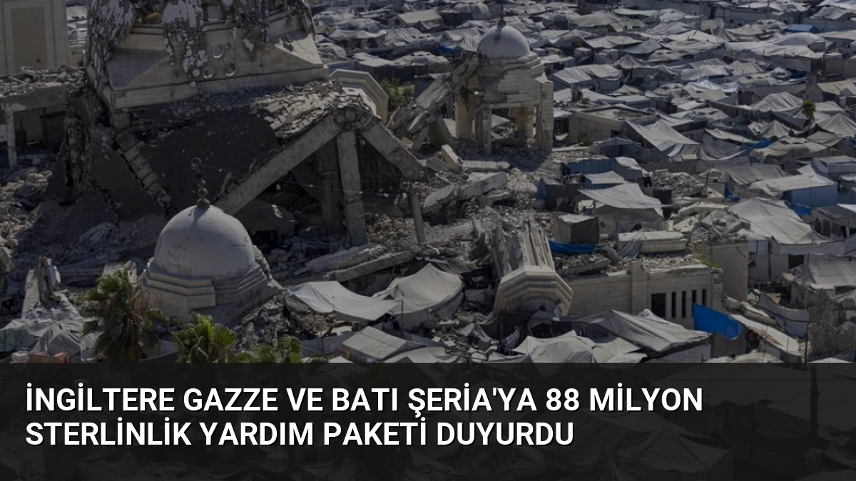 İngiltere Gazze ve Batı Şeria’ya 88 Milyon Sterlinlik Yardım Paketi Duyurdu