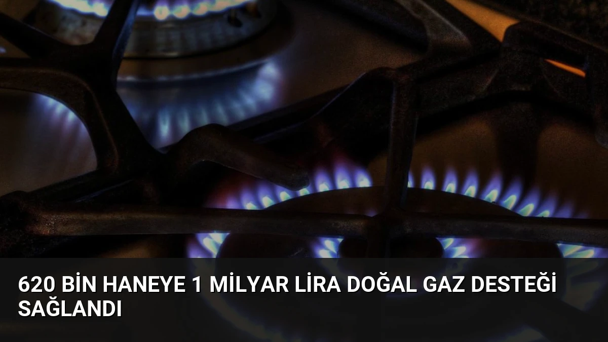 620 Bin Haneye 1 Milyar Lira Doğal Gaz Desteği Sağlandı