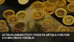 Altın Kilogram Fiyatı Yüzde 06 Artışla 6 Milyon 610 Bin Liraya Yükseldi