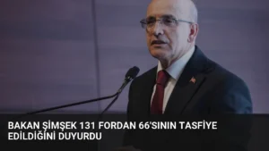 Bakan Şimşek 131 Fordan 66’sının Tasfiye Edildiğini Duyurdu