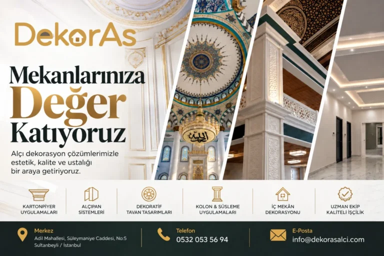 Cami ve İbadethane Dekorasyonunda Geleneksel Alçı İşçiliğinin Önemi